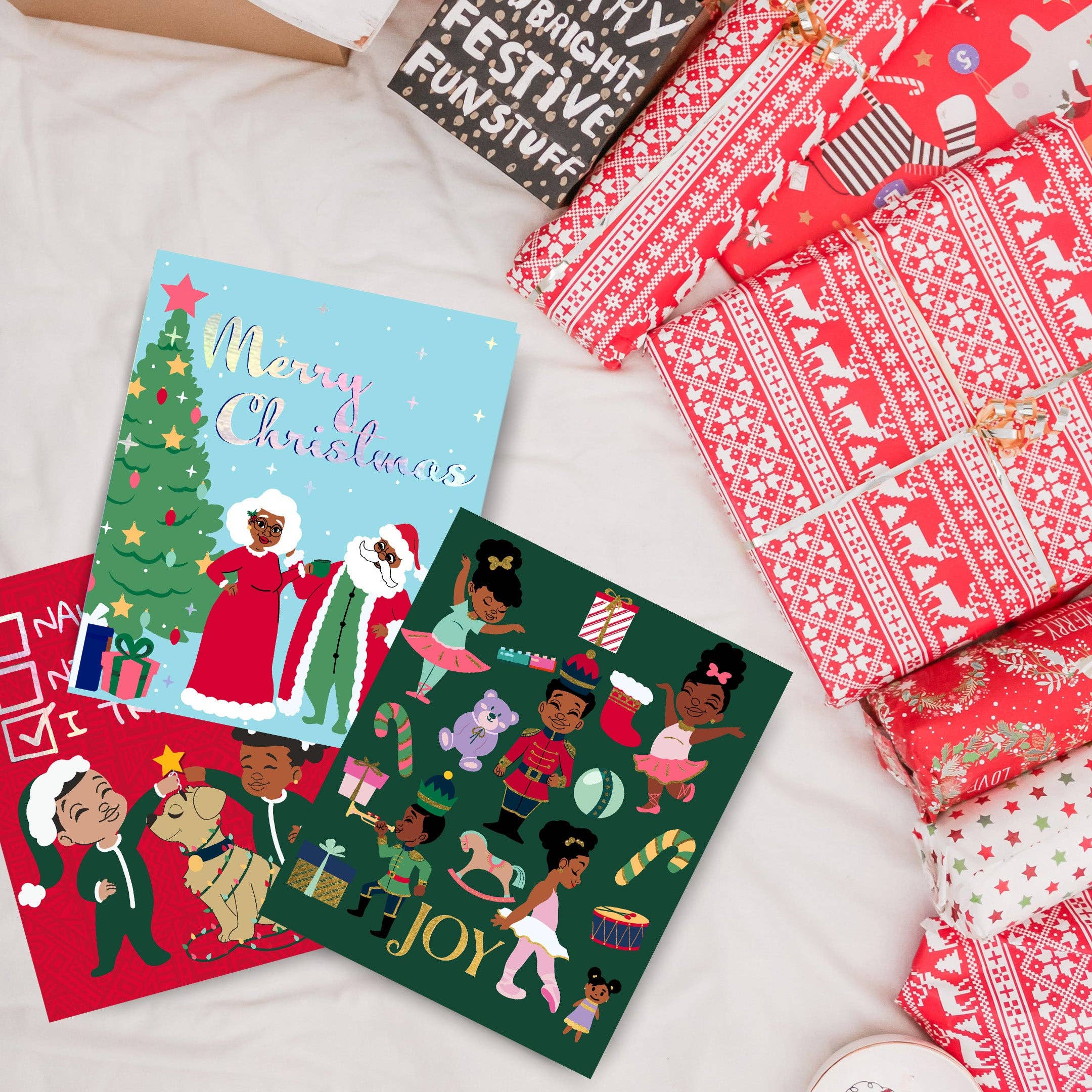 Black Paper Party - Wholesale Christmas Card - Snow Much Fun Holiday Cards1