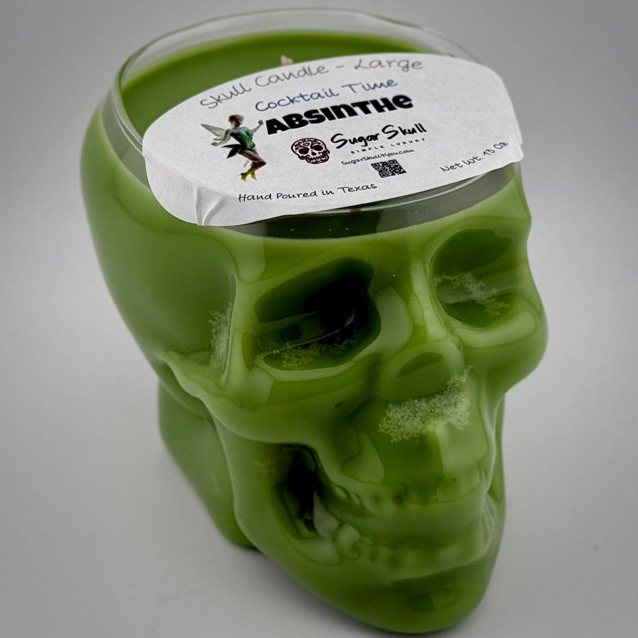 Sugar Skull, LLC - Wholesale Jar/Filled Candle - Cocktail Time Skull Candles0