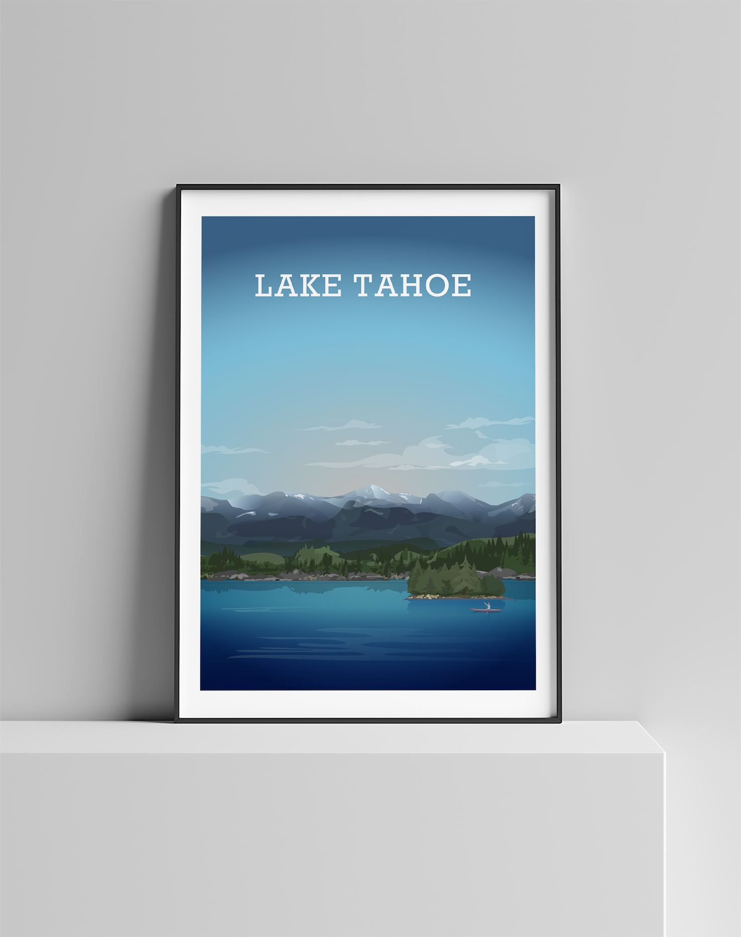 Hillview Prints – wholesale Poster – Lake Tahoe Poster, National Park USA, Sierra Nevada1