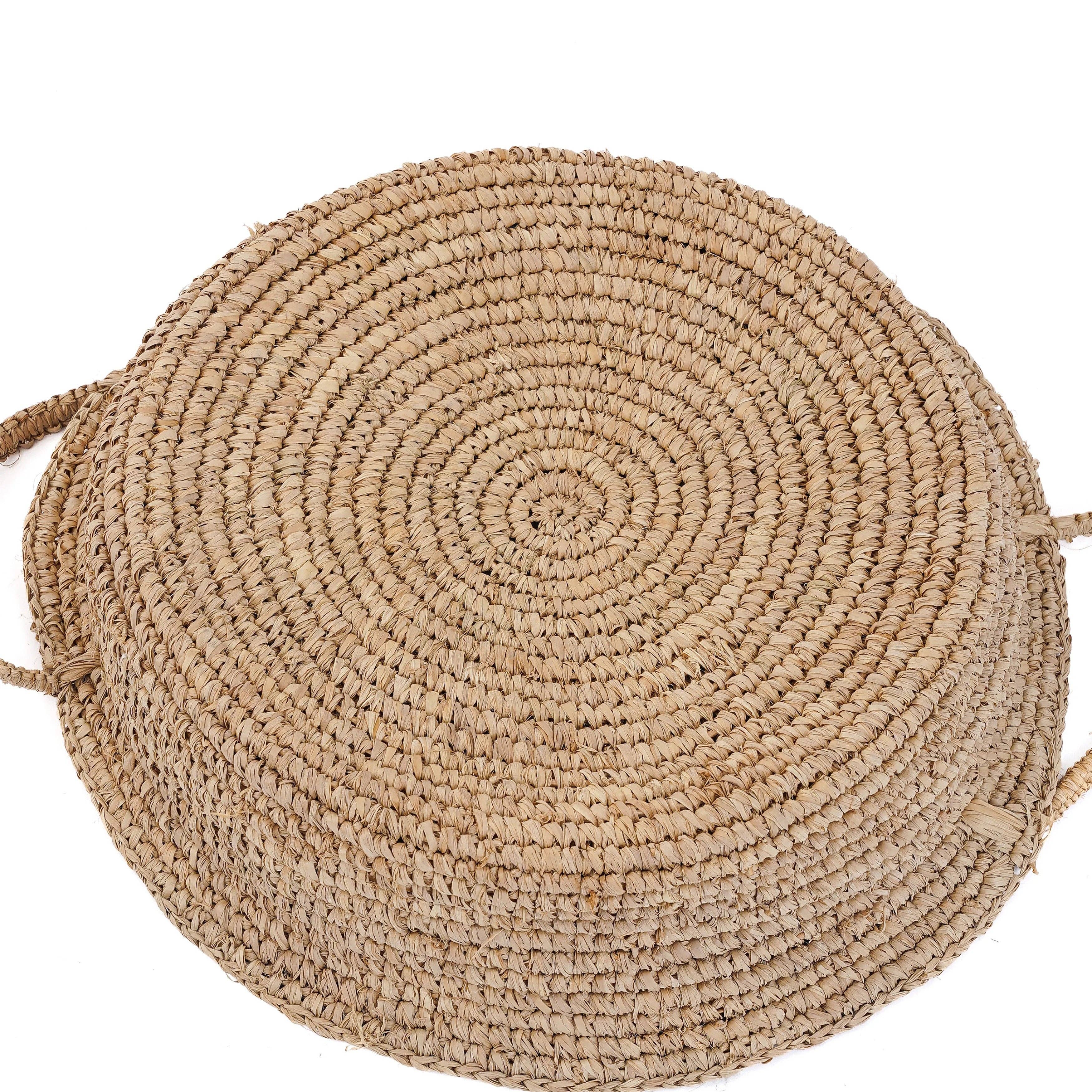 Bazar Bizar Living - Wholesale Basket - The Raffia Basket Trays - Natural - L6