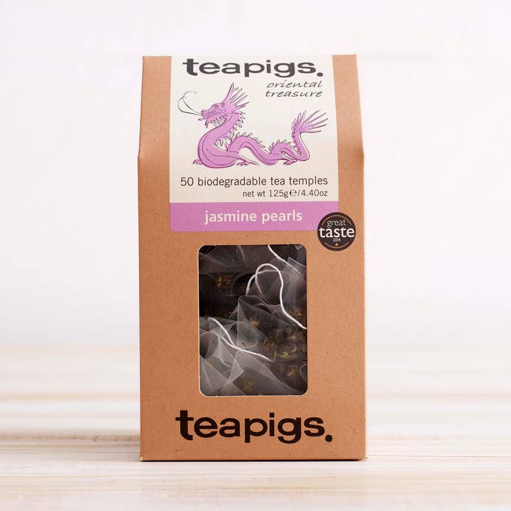 Jasmine Pearls Tea - 50 Temples for wholesale by teapigs