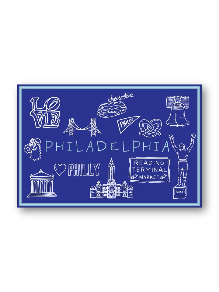 Pennsylvania State Map Postcard for wholesale by The Gold Ink Press