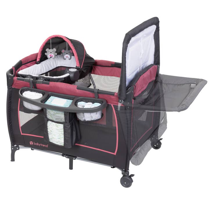 Baby Trend - Wholesale Bassinet - Baby - Lil’ Snooze™ Deluxe III Nursery Center Playard for Twins