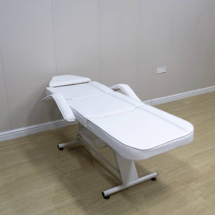 Adjustable 3-Section Facial & Tattoo Salon Spa Chair – White for wholesale by 39F Inc.