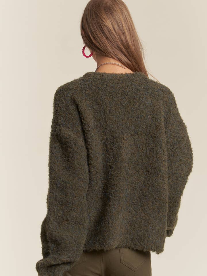 ADORA LA - Wholesale Knit Sweater - Women's - CESW3451A - WARM N COZY FUZZY SWEATER TOP4