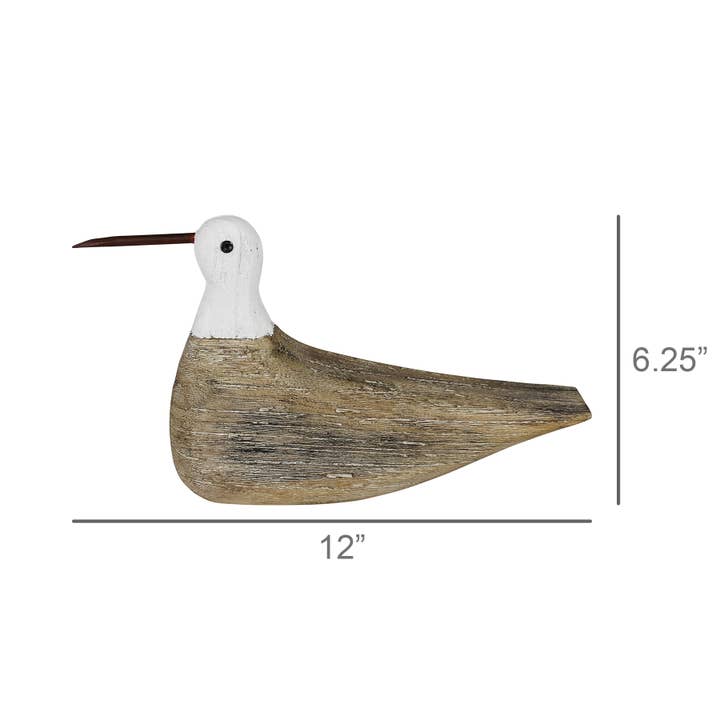 HomArt - Wholesale Decorative Figurine - Sitting Sand Piper, Wood2