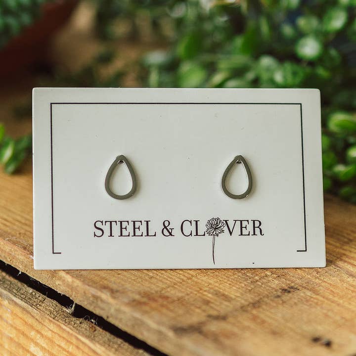 Teardrop oorbel voor wholesale door Steel & Clover