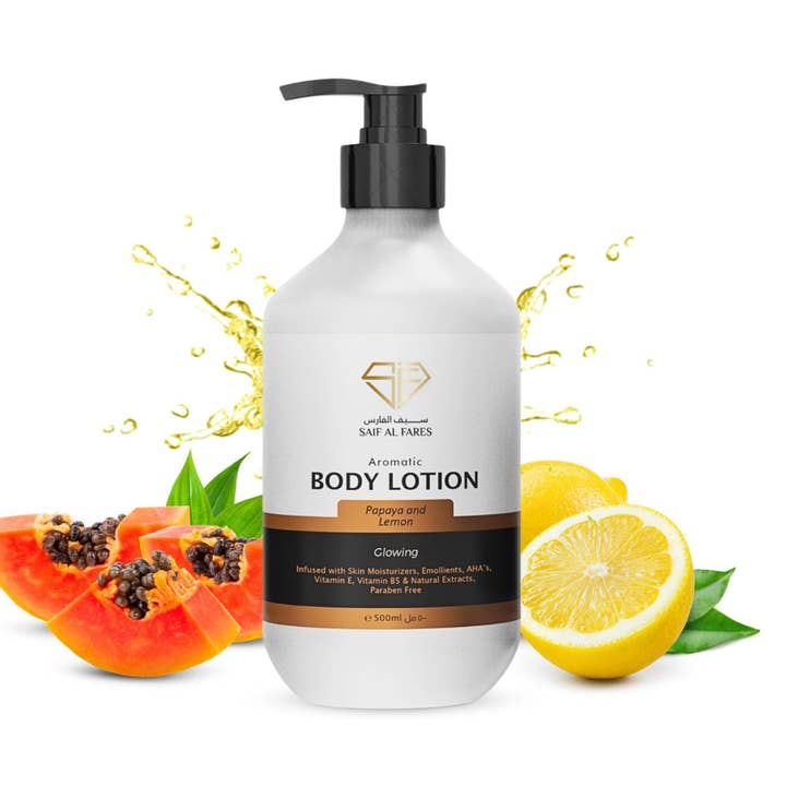 Papaya Och Citron Kroppslotion 500 ML för wholesale av SAIF AL FARES