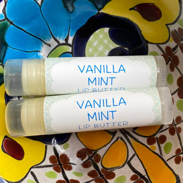 Vanilla Mint Lip Butter ~ Lip Balm for wholesale by Enough Body