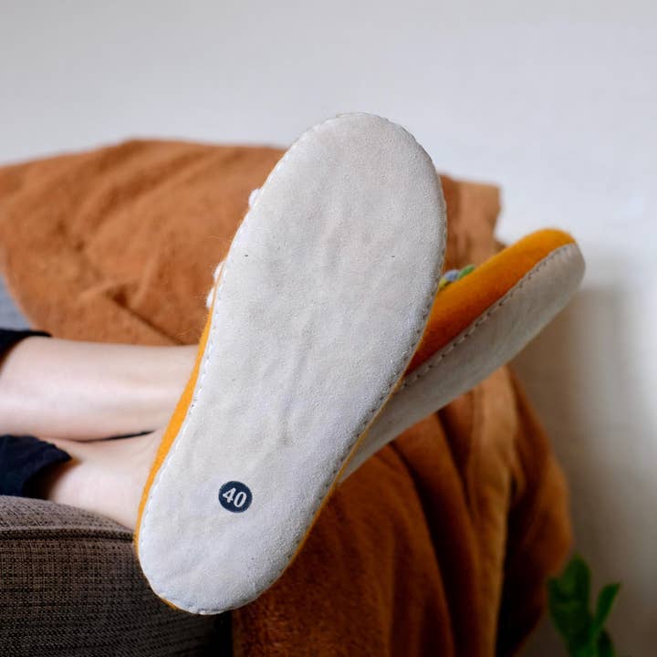 Fuzzy cove - Wholesale Slippers - Women's - Luxury Organic Merino Wool Slipper Slides | Women | Eco-Friendly Warmth, or Leather Foot Sole, Arch Support Home Cozy Comfort Gift5