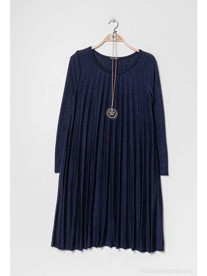 P&R STAR – Großhandel Kleid – Damen – Plissiertes Strickkleid20