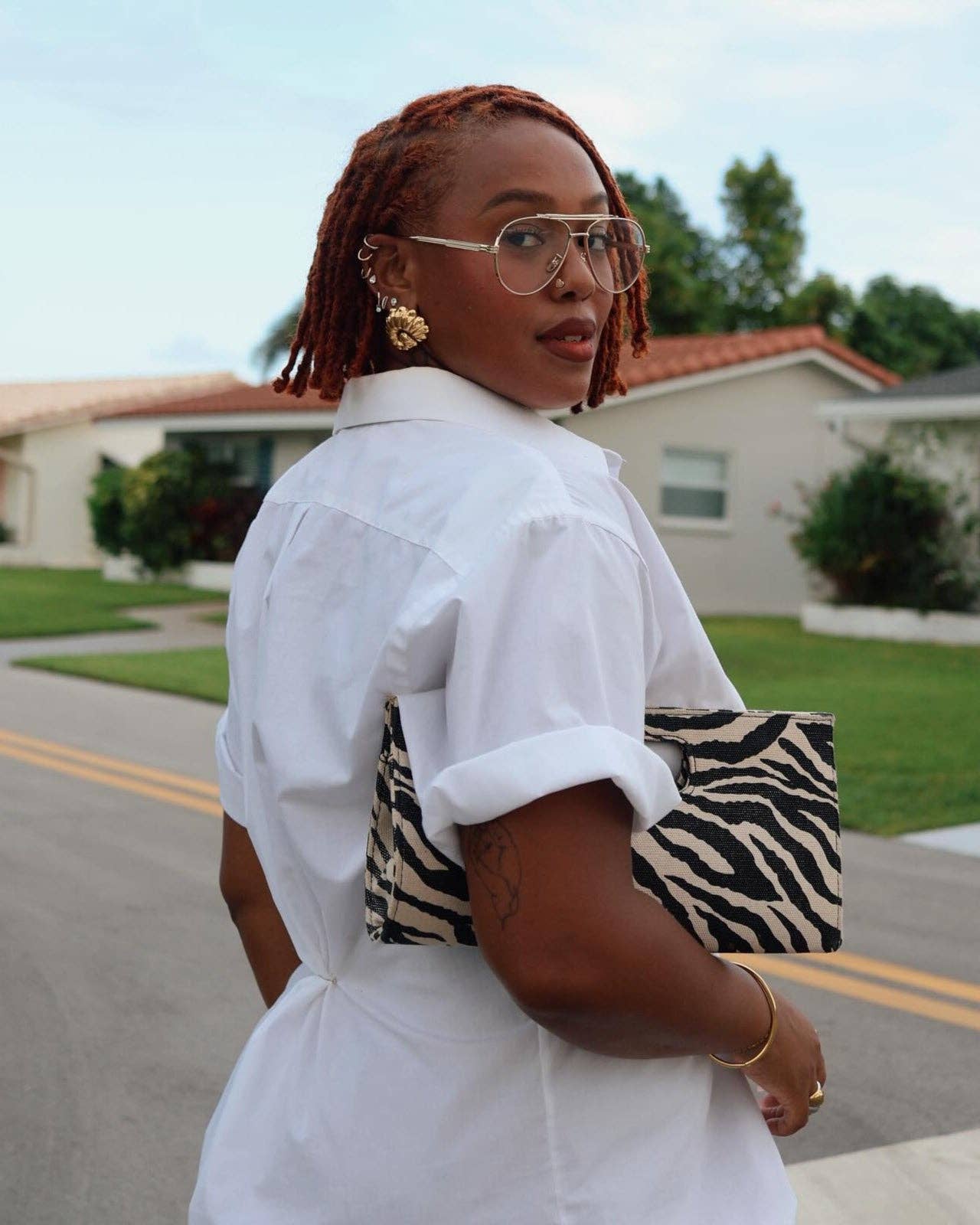 Gold Spencer Blue Light Glasses for wholesale on Faire5