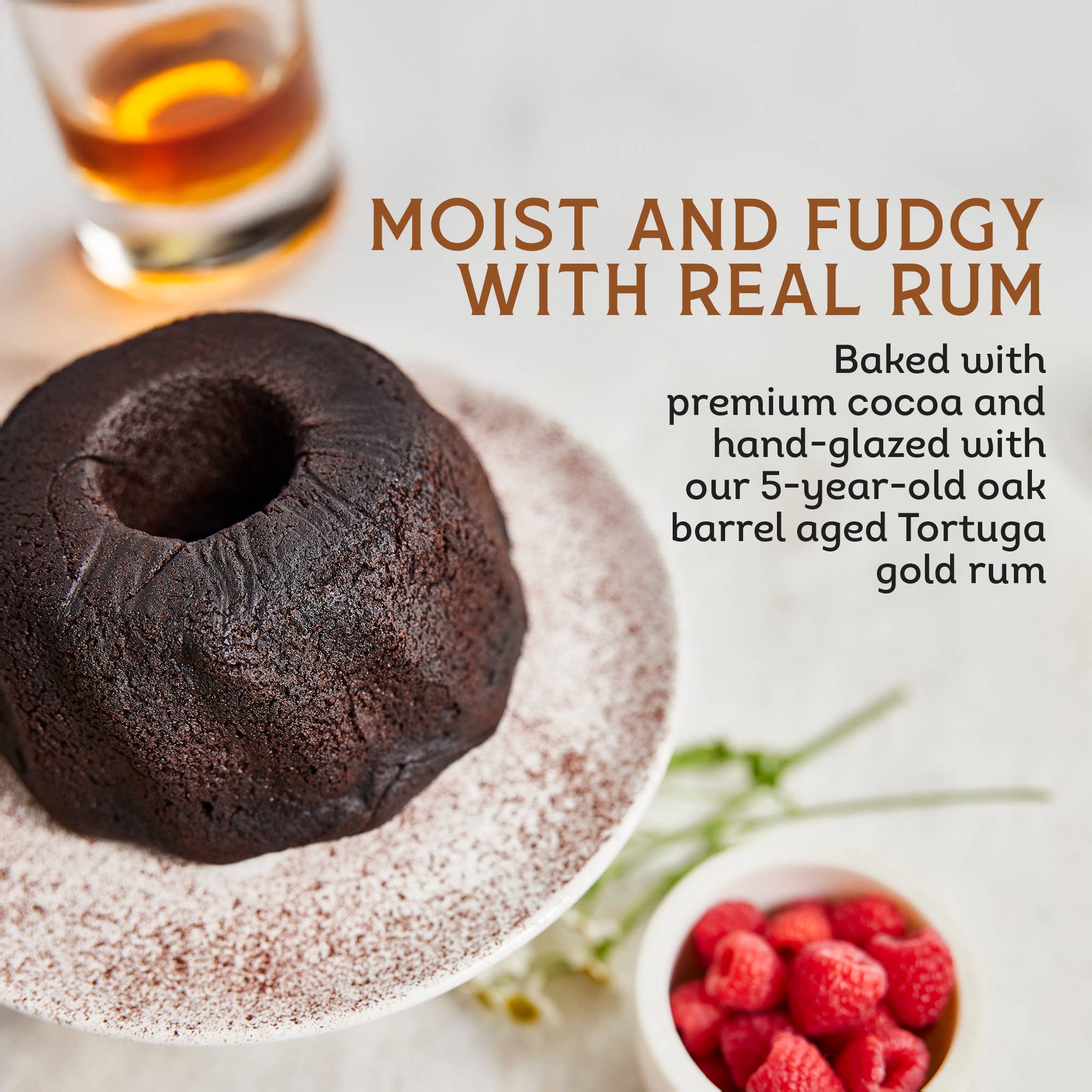 Tortuga Spirit Cake Company – Engroshandel Kage – Chokoladeromkage - 113 g1