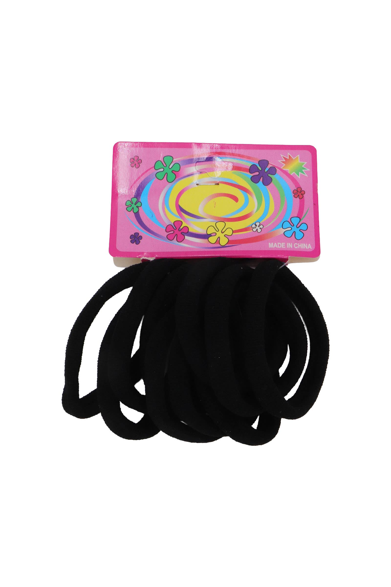 ASSORTED 10 Count Elastic Ponytail Holder Hair Ties for wholesale on Faire1