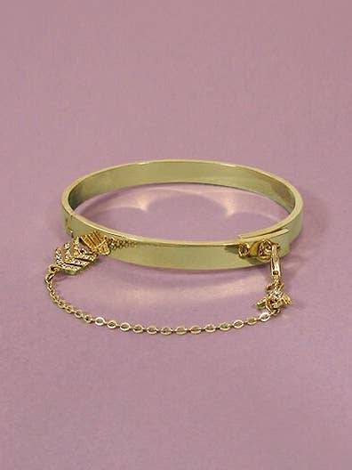 Crystal stenet kæde pil simpel Cuff armbånd for engroshandel hos TheTizana