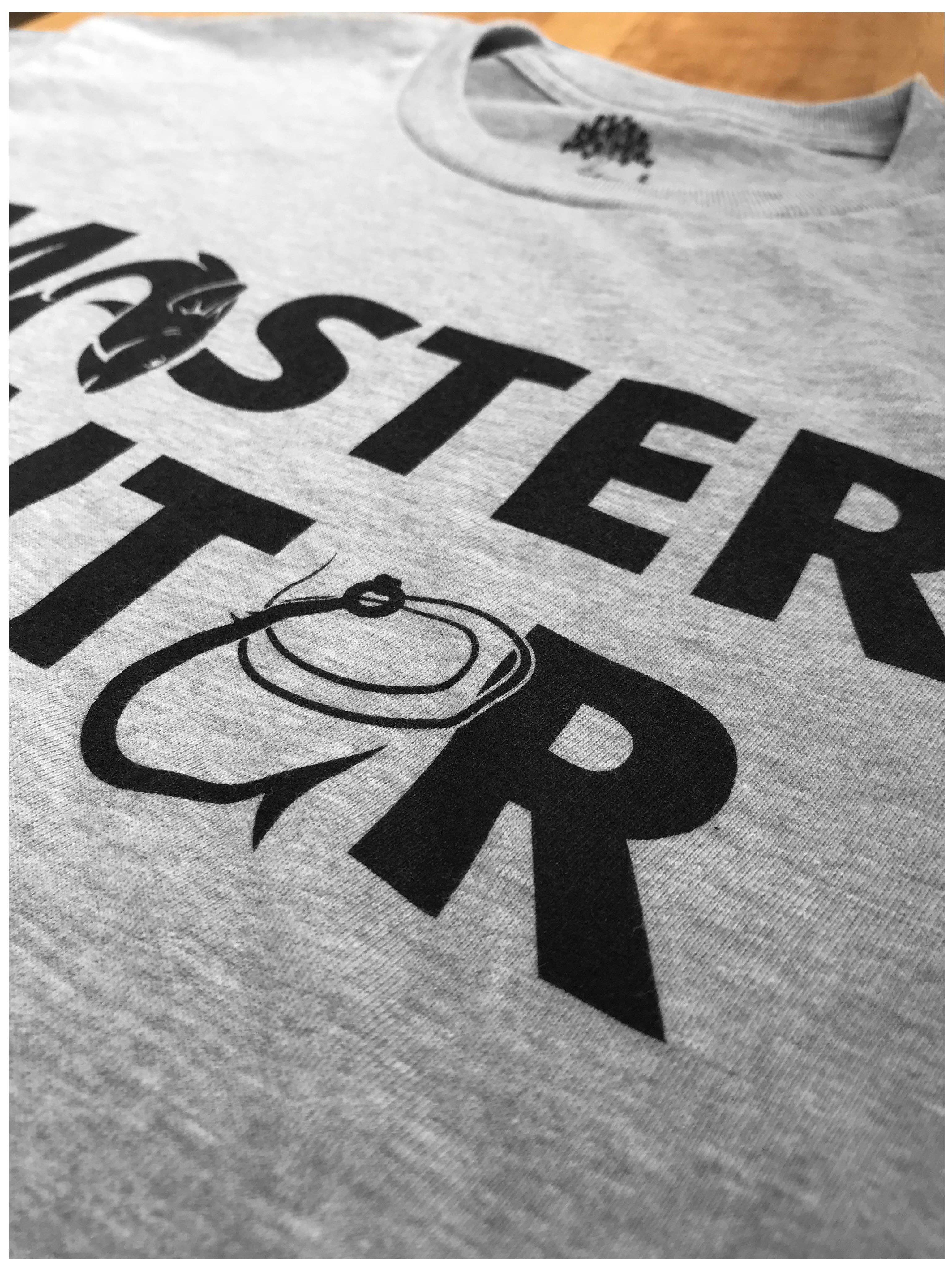 Sport grau Meisterköderer | Lustiges Angler Fischer Fischköderer Papa Opa Witz T-Shirt für den Großhandel auf Faire2