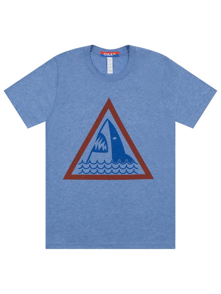 Camiseta de Tiburón Tri-Azul para venta al por mayor de Culk