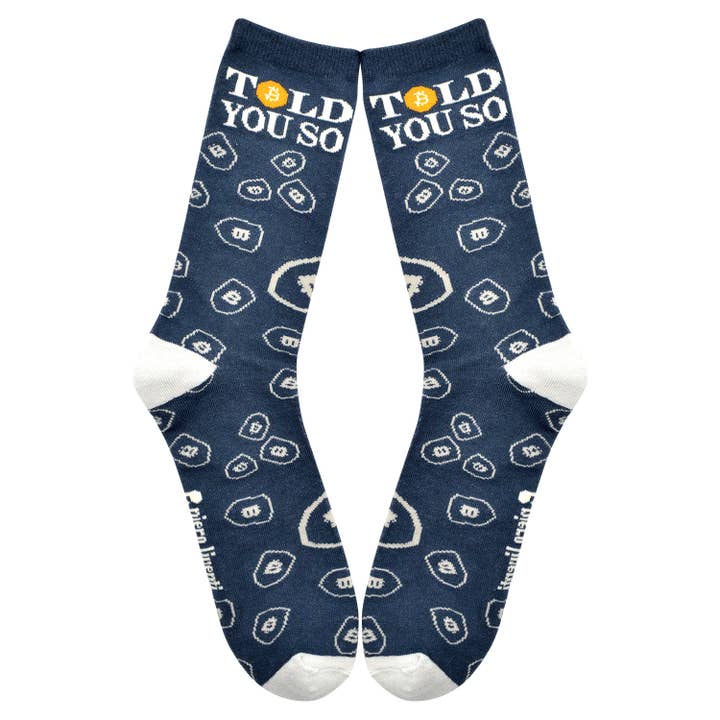Calcetín para adultos de Bitcon One Hit Wonders, talla L para venta al por mayor de Boogie Toes