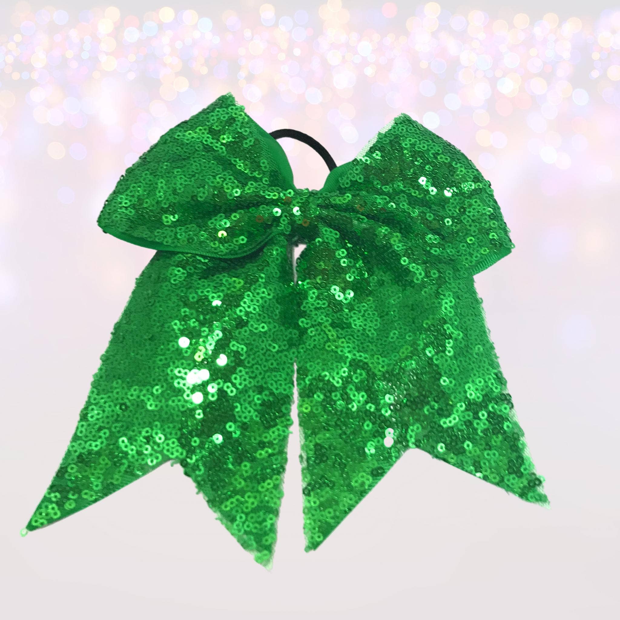 Chicky Chicky Bling Bling - Vente Nœud pour cheveux – enfant - Archets de pom-pom girl à paillettes de 7 pouces, poney de pom-pom girl9