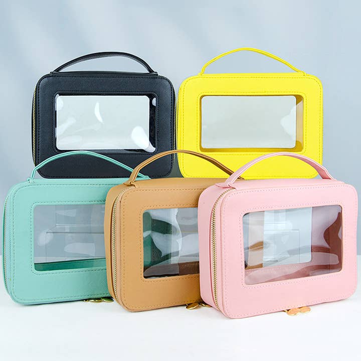 TRAVEL PORTABLE PORTABLE TRANSPARENT COSMETIC BAG_CWAB1090 for wholesale by ACCITY