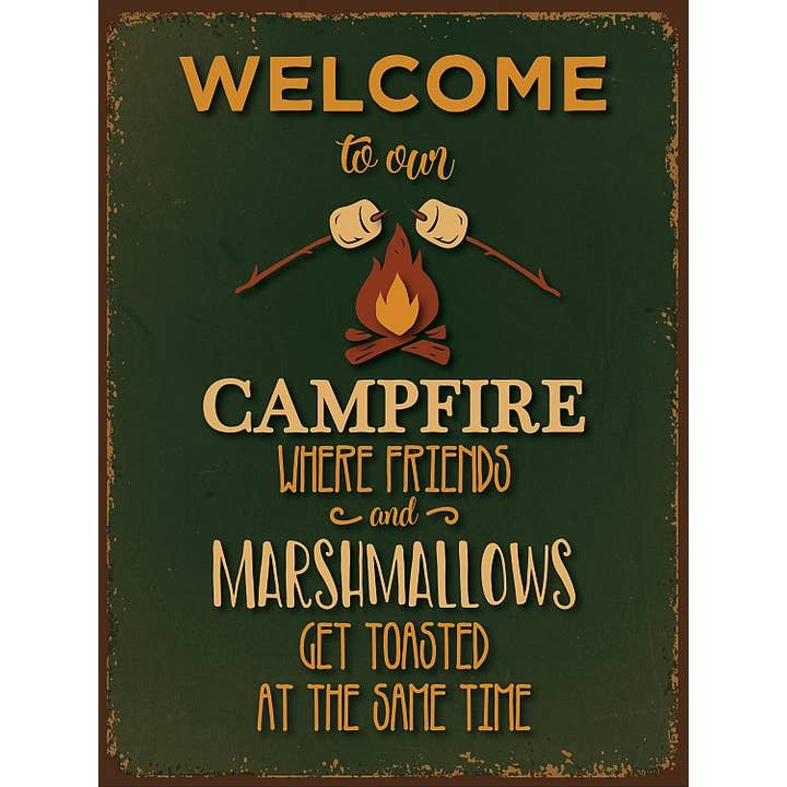 Welcome Campfire Toasted for wholesale by Signs 4 Fun