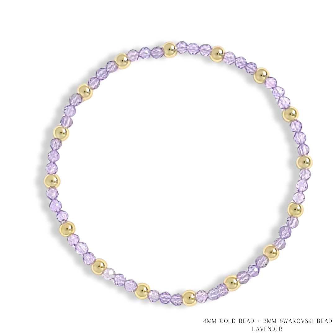 Savvy Bling - Vendita all'ingrosso Bracciale con perline - Bracciale con Perline in Oro e Cristalli Swarovski - Più Colori26