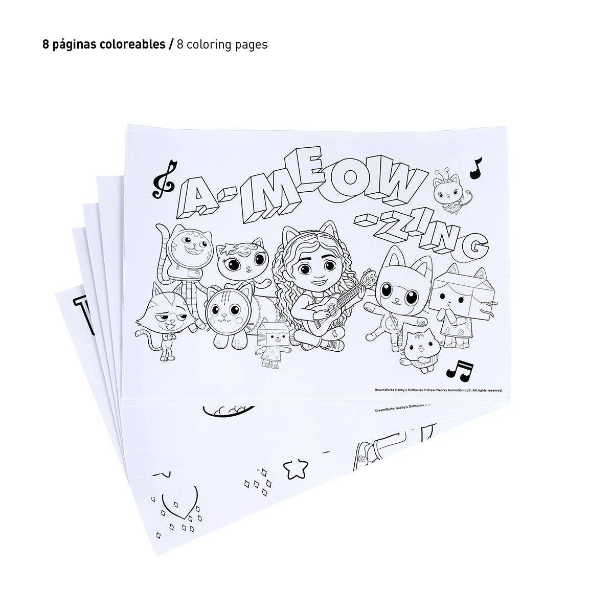 Mastoys, S.L. - Wholesale Coloring & Activity Book - Kids & Baby - GABBY'S DOLLHOUSE COLORABLE STATIONERY SET - 27000012222