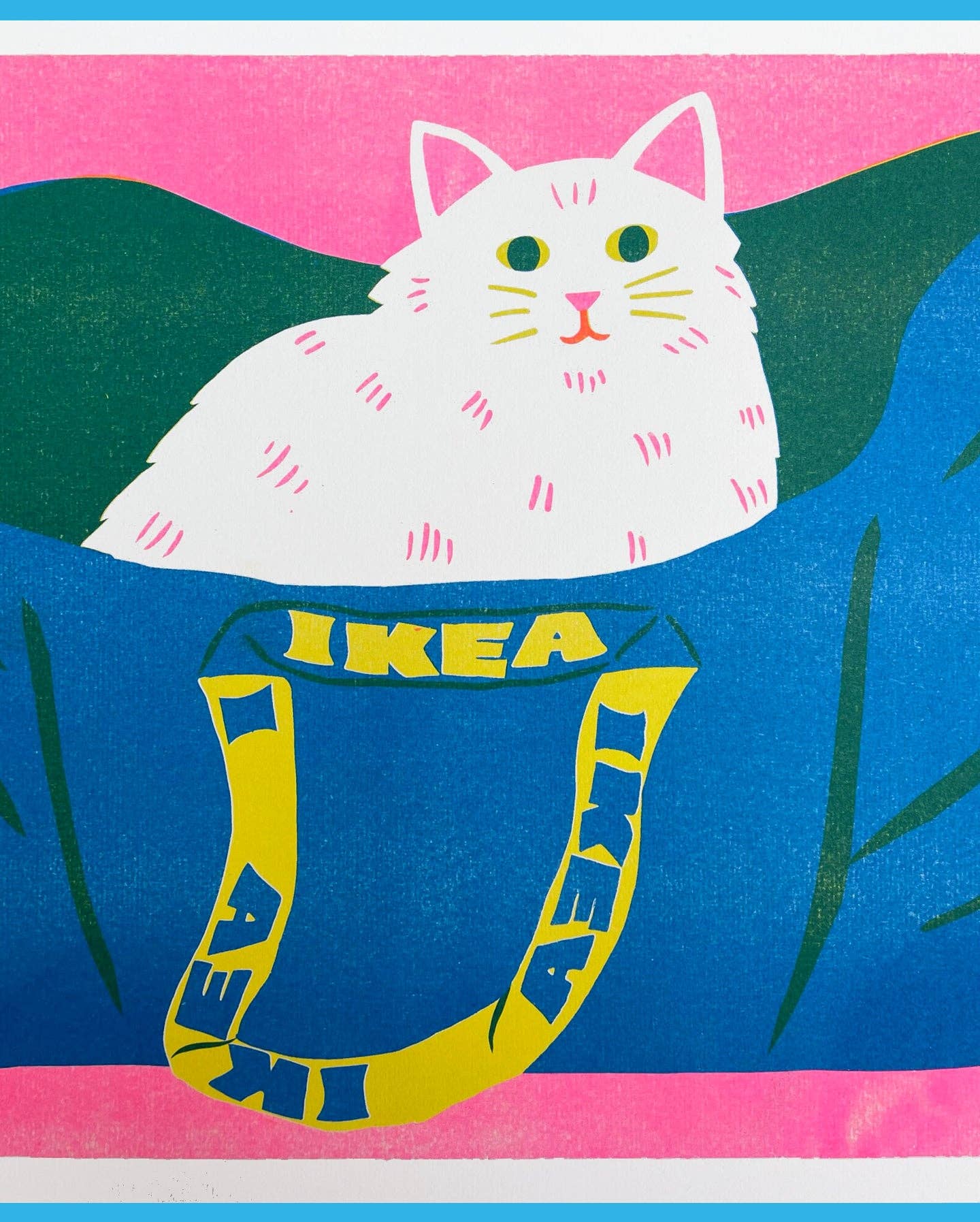 naomi wilkinson illustration – Engroshandel Kunsttryk – Ikea taske med katteprint1