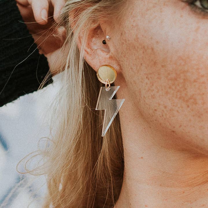 Sleepy Mountain - Wholesale Dangle Earrings - Lightning Bolt Earrings - Dangle