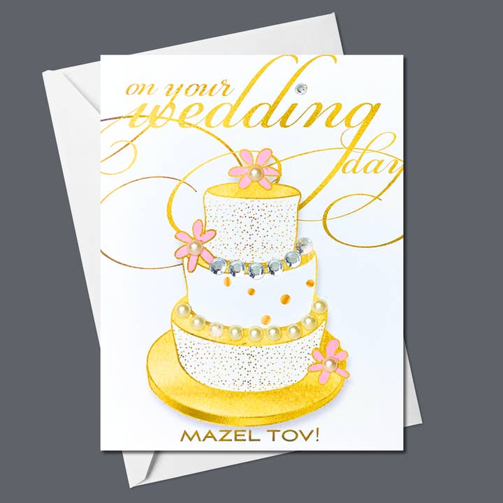 Russell Jeffery Design by Off By Heart Design - Wholesale Congratulations Card - On Your Wedding Day | Mazel Tov