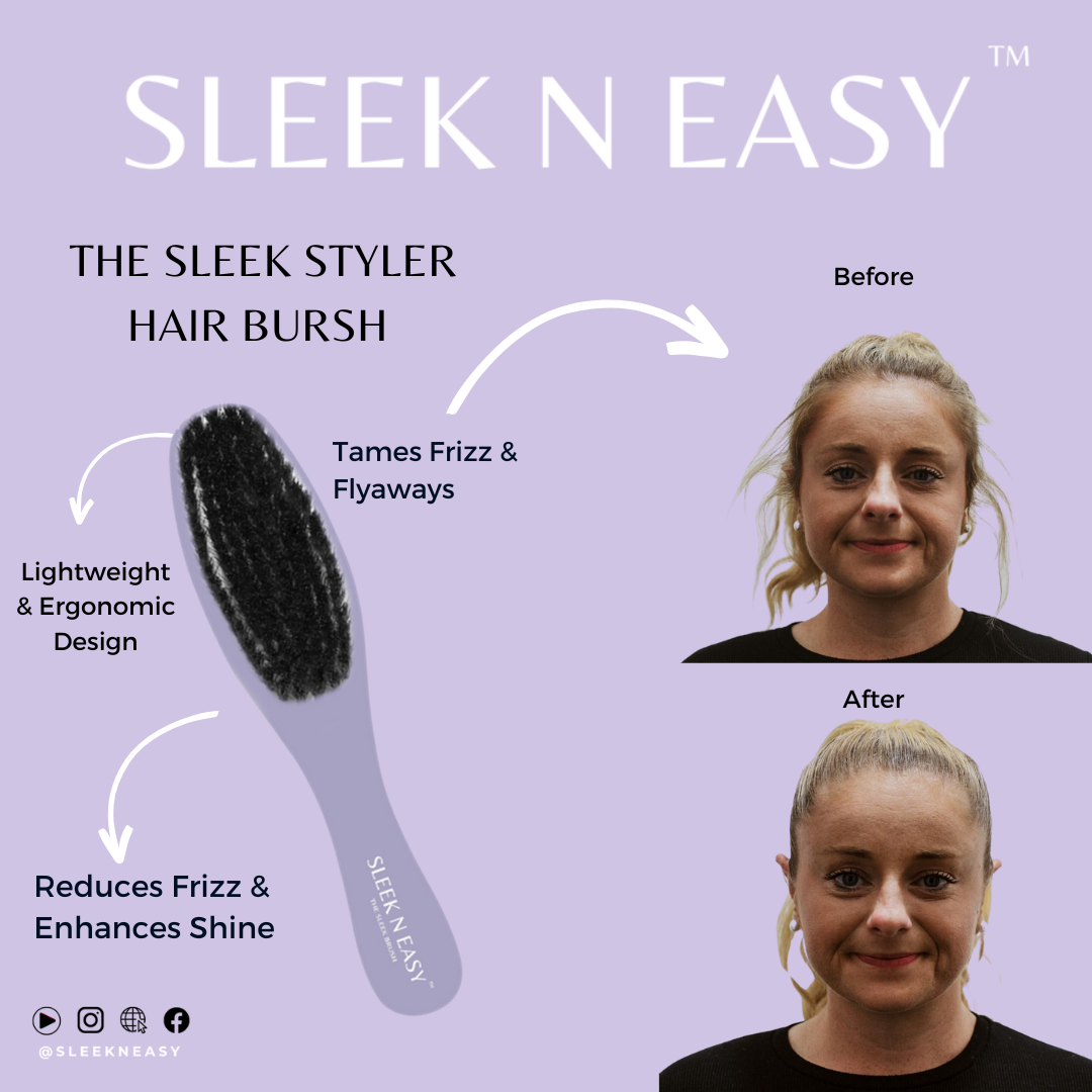 Sleek N Easy – Großhandel Haarbürste/Kamm – Sleek Styler Bürste – Dein Geheimnis für glattes, frizzfreies Haar2