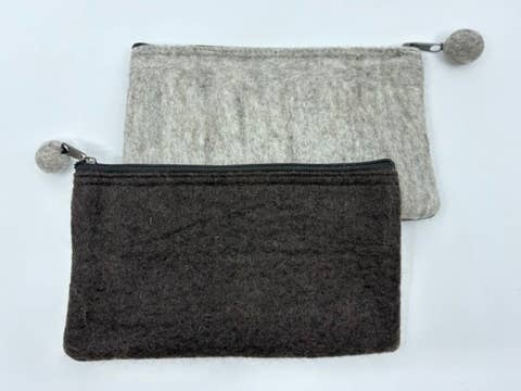 Fibres of Life - Wool & Felt - Wholesale Pouch - Women's - 2-Tone Medium Organizer Pouch - Bundle of 209