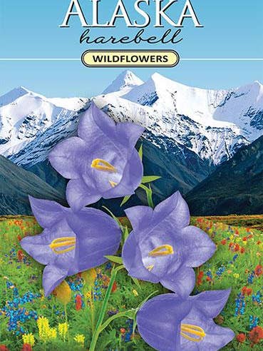 Alaska Harebell Wildflower Seed Packet for wholesale by Created By Nature