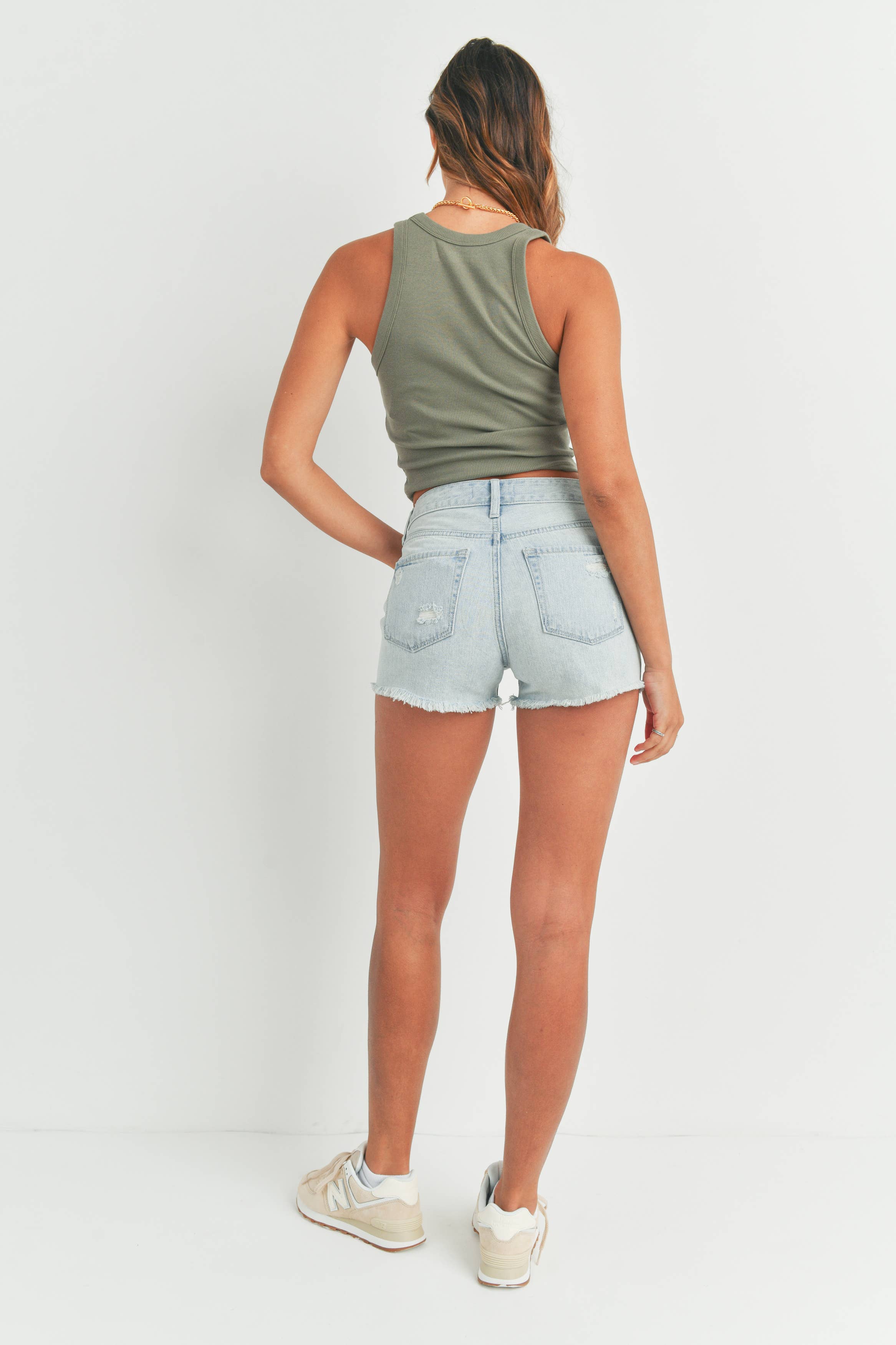 Just USA Jeans – Großhandel Shorts – Damen – JH307N - LT - Hochhaus zerstört Kurzschluss2