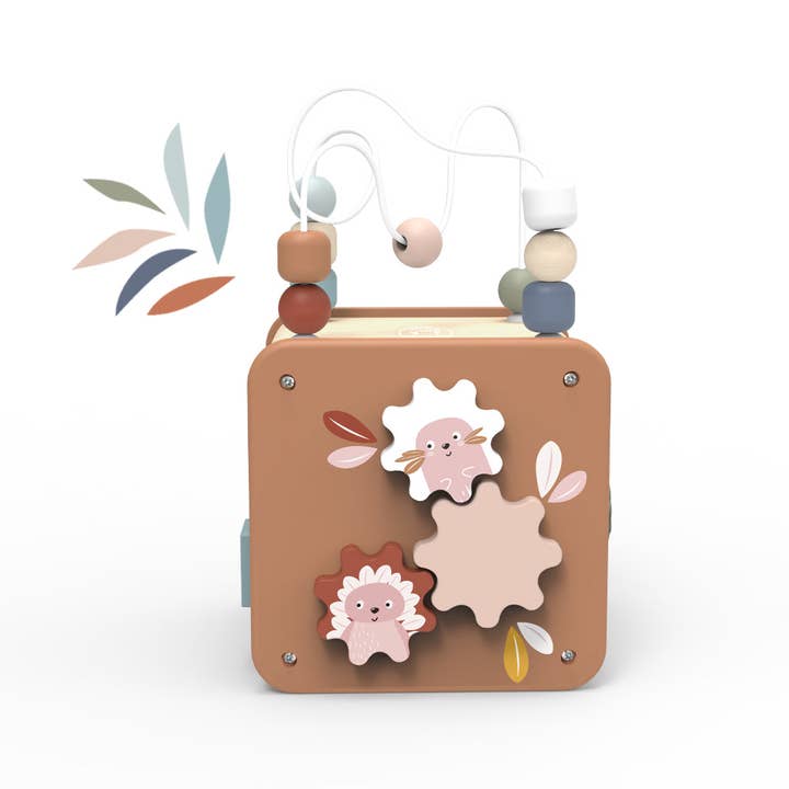 Speedy Monkey - Wholesale Wood Toy - Kids - 5 in 1 Activity cube1