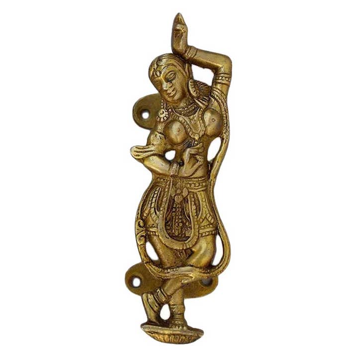 Gold 4 Piece Dancing Brass Handles for Door (Gold) for wholesale on Faire