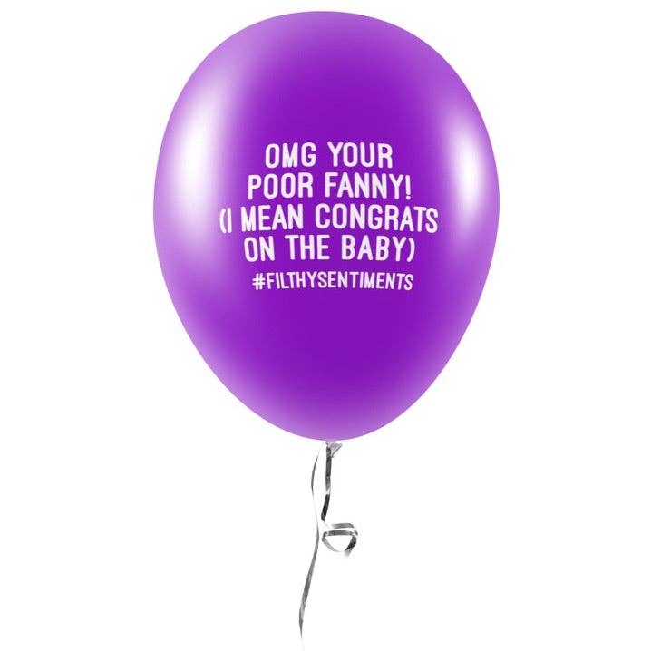 Globos Omg Poor Fanny (paquete de 5) para venta al por mayor de Filthy Sentiments