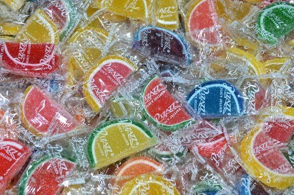 Long Island Candy Factory - Wholesale Gummy - Cavalier ASSORTED Fruit Jelly Slice Wrapped 2 lb Pizazz0
