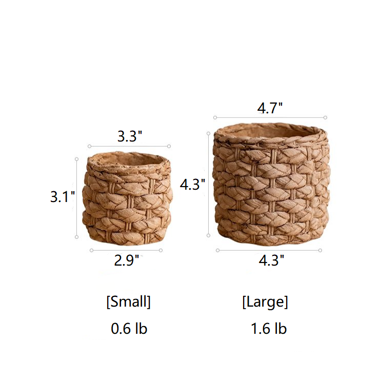 Rustic Reach - Wholesale Plant Pot - Grass Woven Looking Cement Planter10