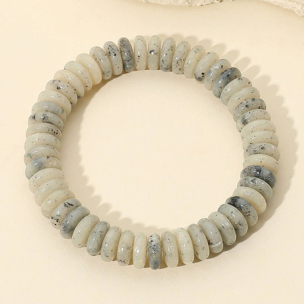 Sensibling Corp. - Wholesale Armband met kralen - Gemarmerde Platte Schijf Kralen Stretch Armband4