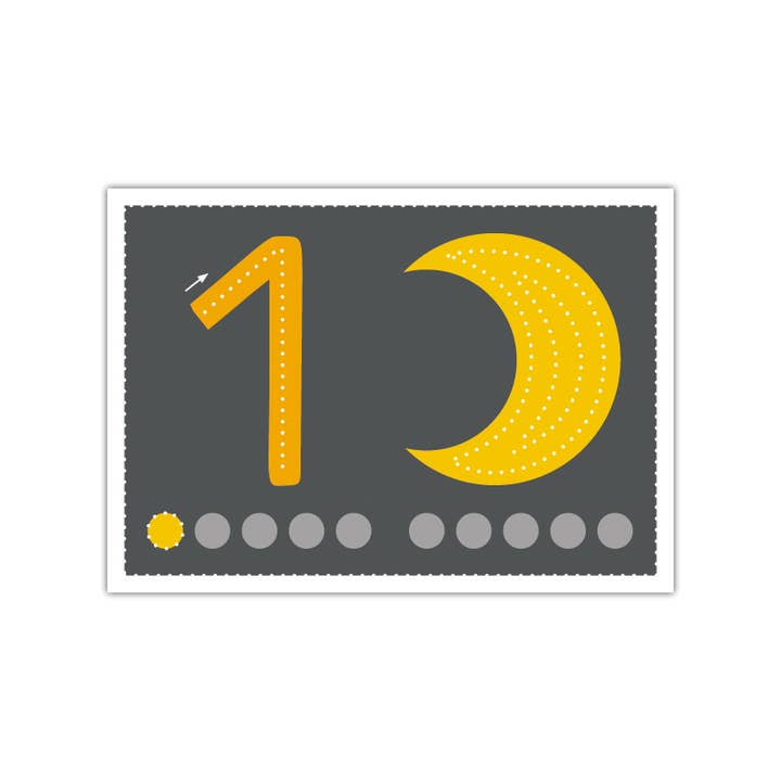 Familienmomente – Großhandel Lernkarten – Kind & Baby – Prickel-Zahlen Set (22 Karten)2