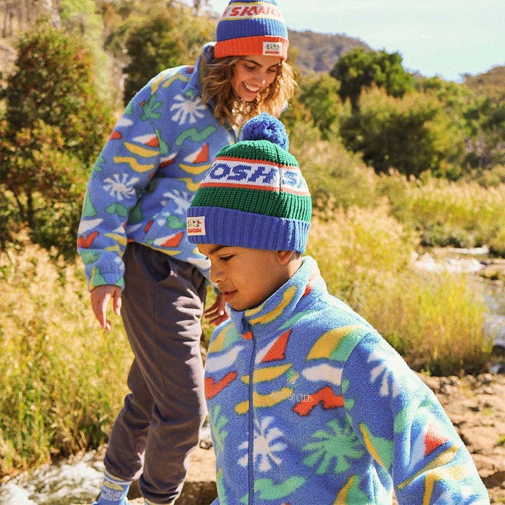 Multi Kids Rock the Boat Polar Fleece Jacket for wholesale on Faire11