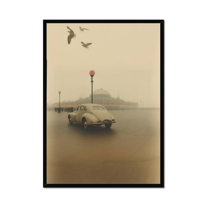 Dagdroom naar Brighton Ingelijste Print voor wholesale door Pixel Gallery