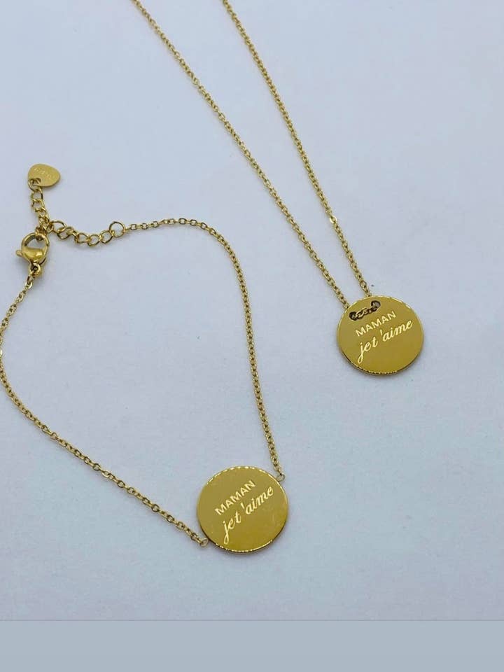 Colar “Mãe eu te amo” por atacado de Noosa