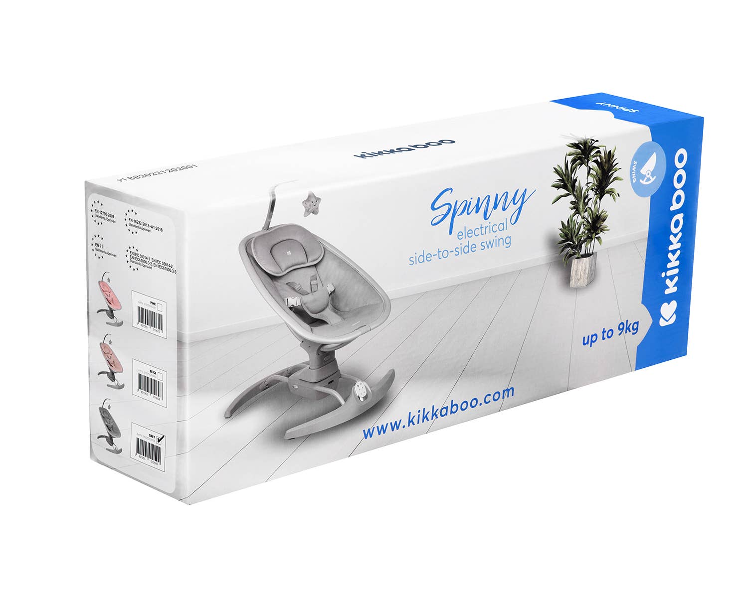 Kikkaboo - Wholesale Swing - Kids & Baby - Spinny Beige Side To Side Electric Swing2