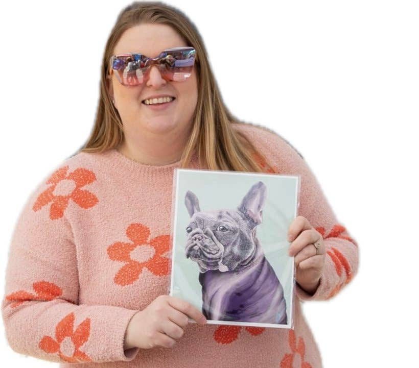 Audrey Gale + Art - Wholesale Art Print - French Bulldog Art Print2