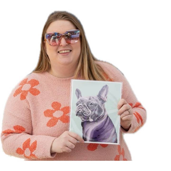 Audrey Gale + Art - Wholesale Art Print - French Bulldog Art Print2