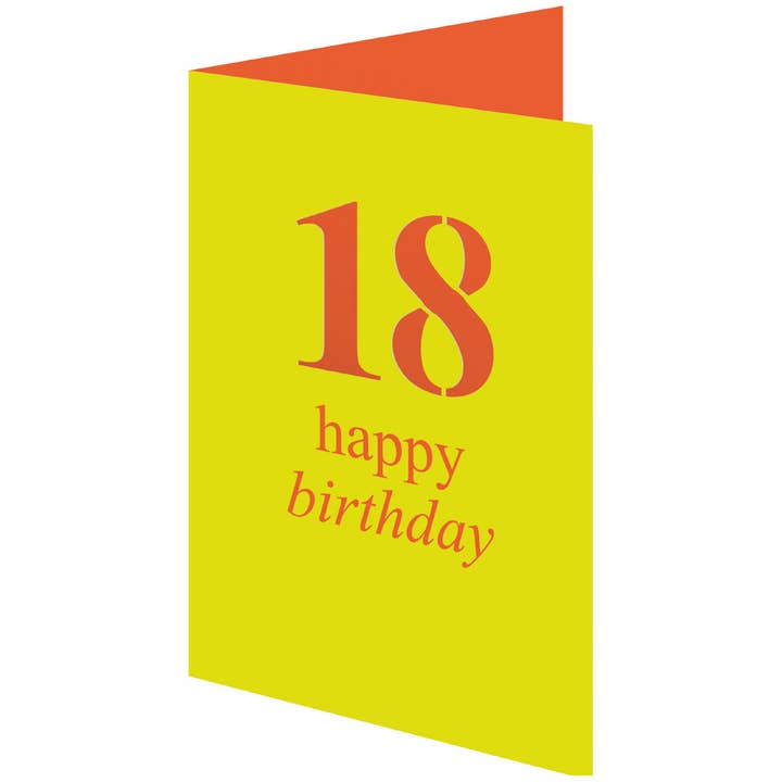 18 Birthday Petite Lasercut Card - GCN 482 for wholesale by Roger La Borde