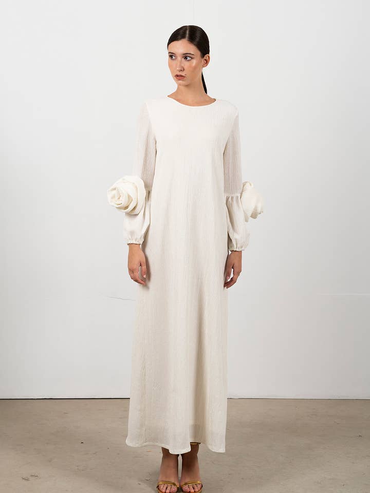 Vestido Nicolle Branco por atacado de Strena (C.C. Ramos S.L.U.)