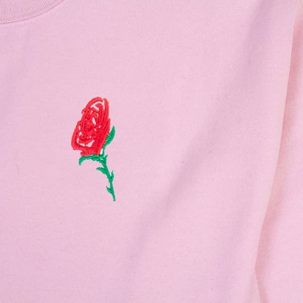 Double Trouble Gang – wholesale Hoodie – Women's – Rose Embroidered Hoodie
